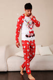 Red Deer Print Familie Christmas pyjamas