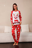 Red Deer Print Familie Christmas pyjamas