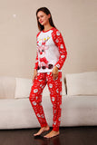 Red Deer Print Familie Christmas pyjamas