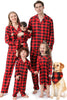 Load image into Gallery viewer, Red Plaid Christmas Family Matchende 2 stykker pyjamassett