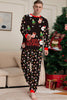 Load image into Gallery viewer, Julenissen og juletreet Black Family Matching pyjamas Set