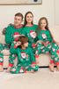 Load image into Gallery viewer, Grønn julenisse og hjort jul Familie matchende pyjamas sett