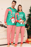 Grønne og røde striper Christmas Family Matching pyjamas Set