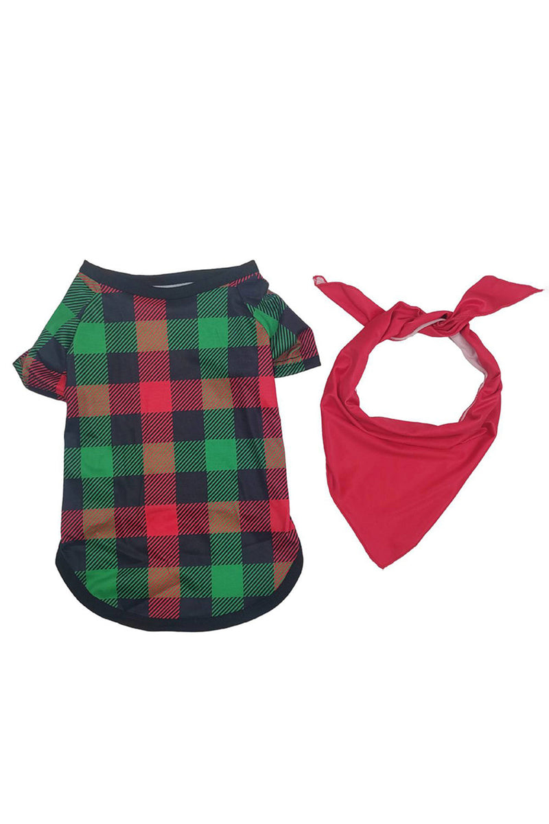 Load image into Gallery viewer, Grønn og rød grid hjort Christmas Family Matchende pyjamassett