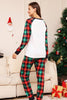 Load image into Gallery viewer, Grønn og rød grid hjort Christmas Family Matchende pyjamassett