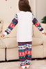 Load image into Gallery viewer, Hvitt og blått hjort snøfnuggmønster Christmas Family Matchende pyjamassett