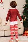 Red Snowman Christmas Family matchende pyjamassett