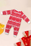 Red Snowman Christmas Family matchende pyjamassett