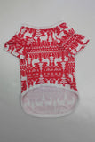 Red Snowman Christmas Family matchende pyjamassett