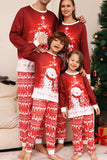 Red Snowman Christmas Family matchende pyjamassett