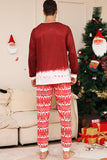 Red Snowman Christmas Family matchende pyjamassett