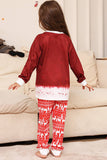 Red Snowman Christmas Family matchende pyjamassett