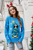 Load image into Gallery viewer, Christmas Blue Penguin strikket genser