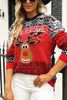 Load image into Gallery viewer, Christmas Red Elk strikket genser