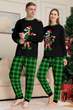 Christmas Familie Wine Lover Dinosaur Print pyjamas Set