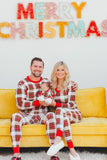 Christmas Family Matching pyjamas Set Red Plaid pyjamas