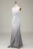 Load image into Gallery viewer, Grey Mermaid Sparkly Prom Dress med plissert