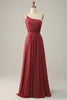 Load image into Gallery viewer, En skulder Desert Rose En linje Lang brudepike kjole