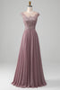 Load image into Gallery viewer, A-Line Beaded Blush Prom kjole