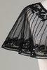 Load image into Gallery viewer, Black Beaded Glitter 1920-tallet kappe for kvinner