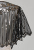 Load image into Gallery viewer, Paljetter Svart glitter 1920-tallet Kappe med perler