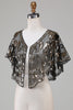 Load image into Gallery viewer, Black Glitter Sequins 1920-tallet Cape