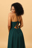 Load image into Gallery viewer, Chiffon Spaghetti stropper Green brudepike kjole med spalte