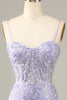 Load image into Gallery viewer, Pretty Bodycon Corset Homecoming kjole med blonder detalj