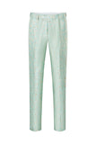 Mint Sjal Lapel En knapp Jacquard Menns Prom Suits