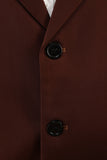 2 stk hakket lapel brune herredrakter