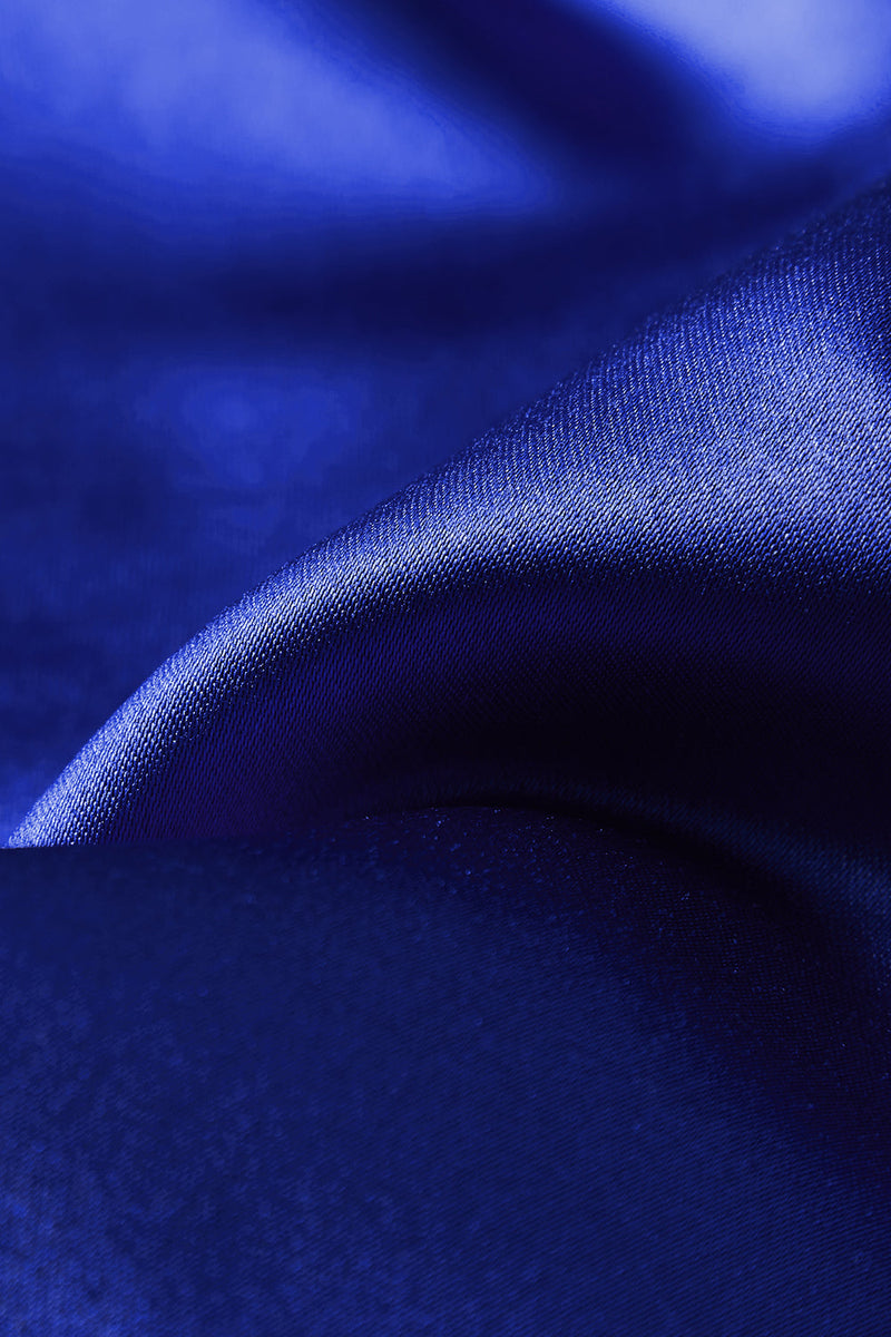 Load image into Gallery viewer, Royal Blue 3-delt sjal jakkesjakke med én knapp balldrakter
