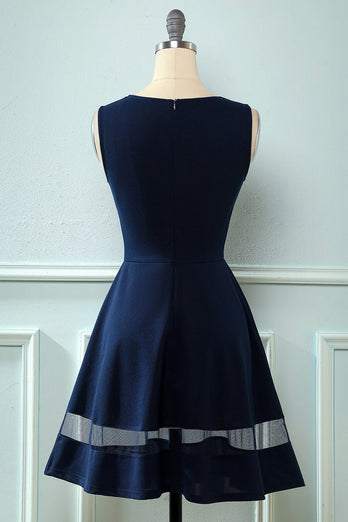 marine vintage 1950-tallet swing kjole