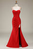 Load image into Gallery viewer, Satin Spaghetti stropper Lilac Prom kjole med korsett