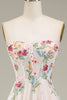 Load image into Gallery viewer, A-Line Sweetheart Long Corset Prom kjole med blomst