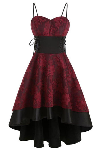 høy-lav blonder vintage kjole