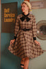 Load image into Gallery viewer, Kaffe Gingham Vintage 1950-talls kjole med ermer