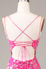 Load image into Gallery viewer, Hot Pink Sequins &amp; Beaded Mermaid Prom Dress med Slit