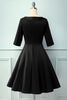 Load image into Gallery viewer, Burgunder V-halse Vintage Festkjole Fra 1950-tallet