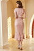Load image into Gallery viewer, rosa blonder bodycon 1960-tallet kjole