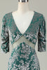 Load image into Gallery viewer, Havfrue Velvet brudepike kjole med ermer