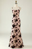 Load image into Gallery viewer, Spaghetti stropper Floral brudepike kjole med snøre-opp ryggen