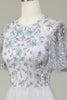 Load image into Gallery viewer, A-Line Tylle Beaded Long Grey brudepike kjole med Appliques