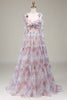 Load image into Gallery viewer, A-Line Tyll Blomst Trykt Prom Dress