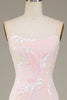 Load image into Gallery viewer, Mermaid Sparkly Pink Prom Dress med Slit