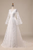 Load image into Gallery viewer, Ivory Lace Flare Ermer A-Line brudekjole