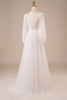 Load image into Gallery viewer, A-Line Tulle Beaded Ivory brudekjole med ermer