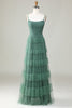 Load image into Gallery viewer, Eukalyptus A Line Spaghetti stropper Tyll brudepike kjole