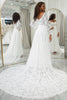 Load image into Gallery viewer, Ivory A-Line blonder brudekjole med ermer