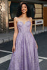 Load image into Gallery viewer, Prinsesse A Line Spaghetti stropper korsett Prom kjole med perler