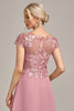 Load image into Gallery viewer, Dusty Rose A-Line te-lengde Brudens mor kjole med paljetter